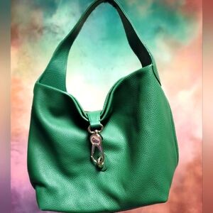 DOONEY & BOURKE LIMITED EDITION💥Florentine Logo Lock Leather Shoulder Bag 💚💚